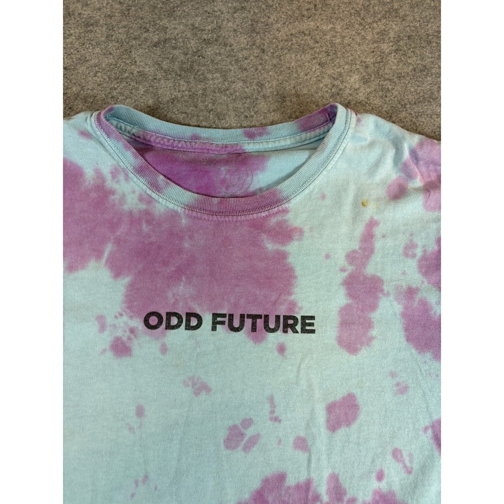 Odd Future Donut Tie Dye T Shirt Mens Medium OFWGKTA Wolf Gang Blue Purple VTG